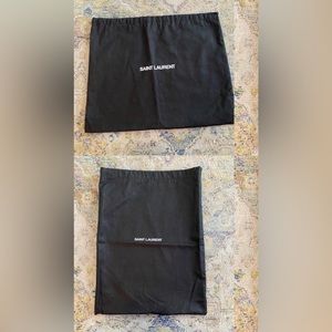 2 Saint Laurent Dust Bags 10x13 & 11x14 Luxury